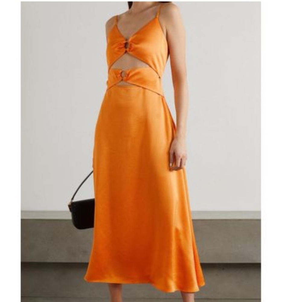 NWOT Anna Quan Yellow Midi Dress